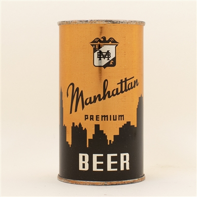 Manhattan Beer 4 Panel OI Flat Top Can