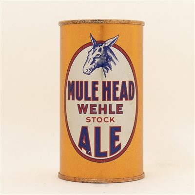 Wehle Mule Head Ale OI Flat Top Beer Can SPOTLESS