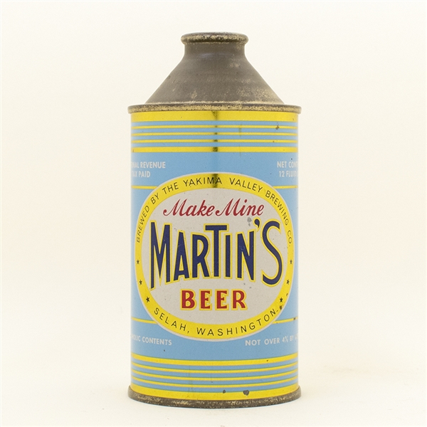 Martins Beer High Profile Cone Top Can