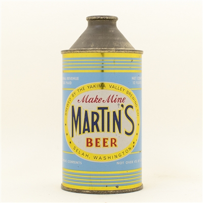 Martins Beer High Profile Cone Top Can