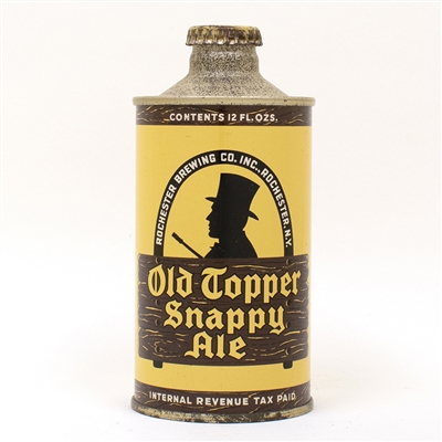 Old Topper Snappy Ale J-spout Cone Top