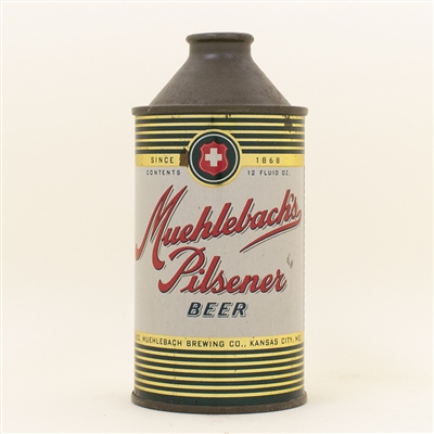 Muehlebach Pilsener Beer Cone Top Can