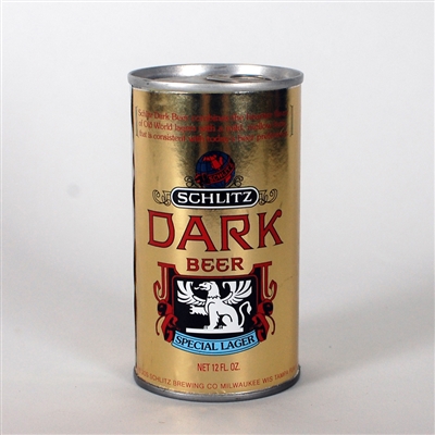 Schlitz DARK Beer Test Can