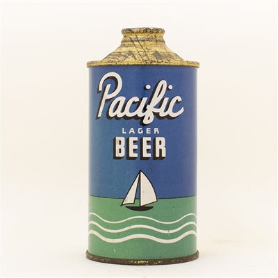 Pacific Beer Low Profile Cone Top Can