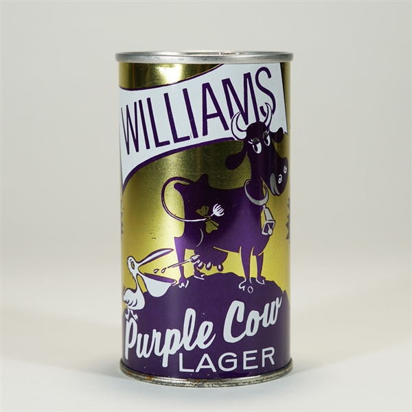 Williams Purple Cow Lager Zip Top Beer Can