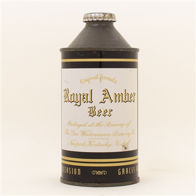 Royal Amber Beer Cone Top Can
