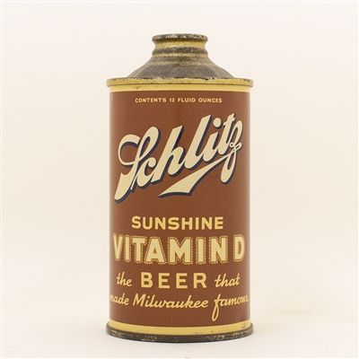 Schlitz Vitamin D Beer Low Profile Cone UNLISTED