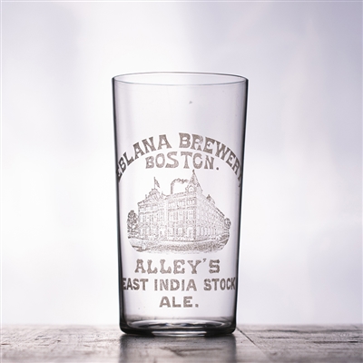 Alley Eblana Brewery Etched Factory Scene Glass