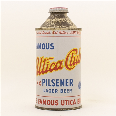 Utica Club Beer High Profile Cone Top Can