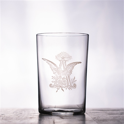 Anheuser-Busch Eagle Pre-Pro Etched Drinking Glass