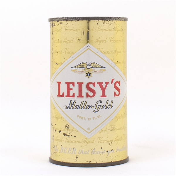 Leisys Mello-Gold Flat Top Beer Can