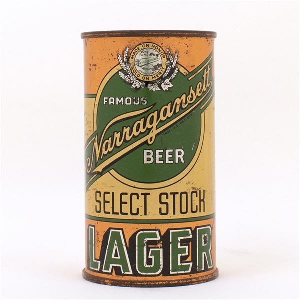 Narragansett Select Stock Lager Flat Top