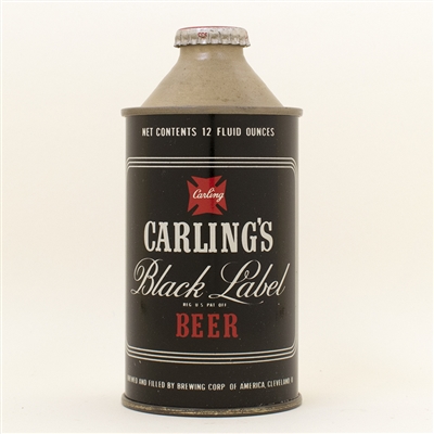 Carlings Black Label Cone Top Beer Can