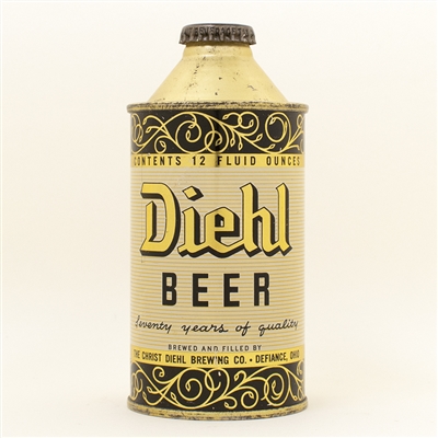 Diehl Beer Ohio Cone Top Can