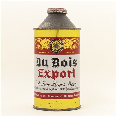 DuBois Export Beer Cone Top Can