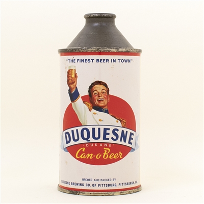 Duquesne Can O Beer Cone Top Can