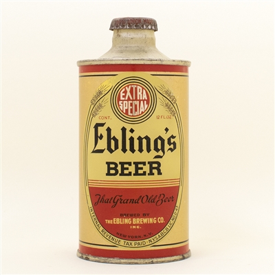 Eblings Beer J Spout Cone Top Can