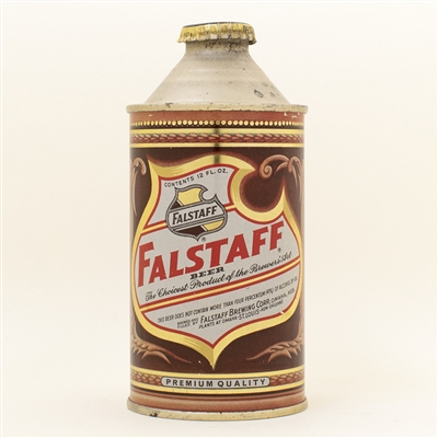 Falstaff Beer Omaha Cone Top Can
