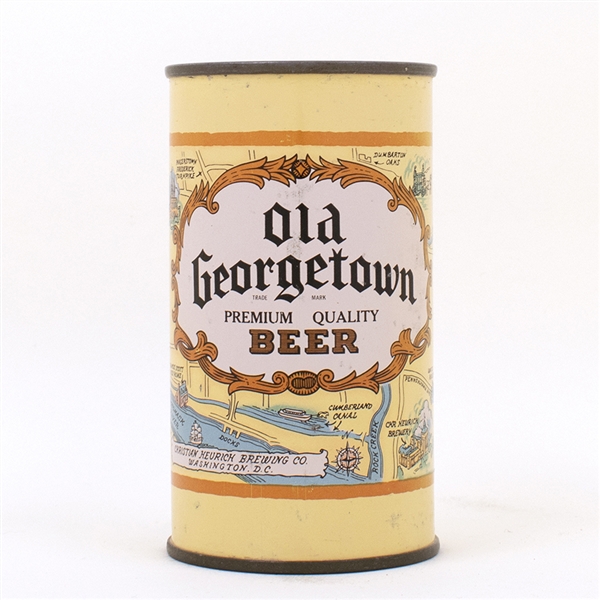 Old Georgetown Beer LIGHT BROWN Flat Top