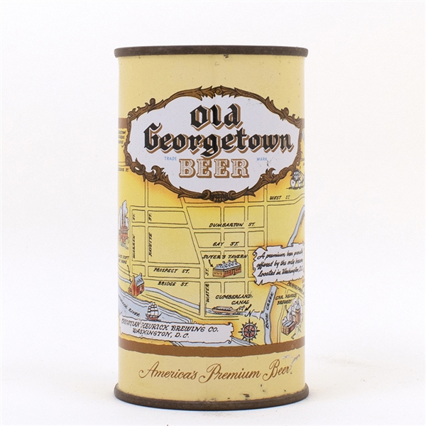 Old Georgetown Beer LARGE MAP Flat Top