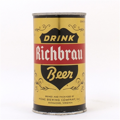 Ricbrau DRINK Beer Gold ENAMEL Flat Top
