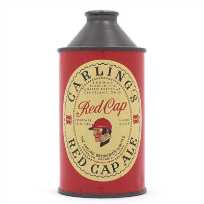Carlings Red Cap Ale Canadian Cone Top Can 