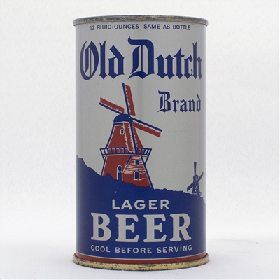 Old Dutch Instructional Flat Top Beer Can  105-35