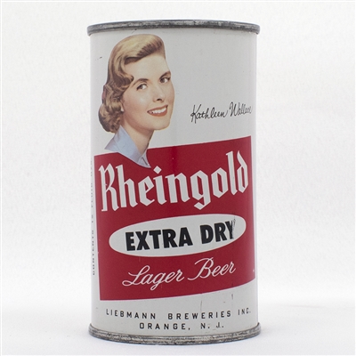 Rheingold Girl Kathleen Wallace Flat Top Beer Can  123-14