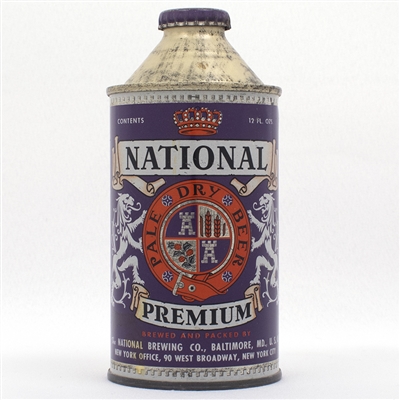 National Premium Beer Cone Top  175-3