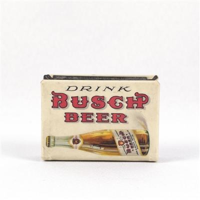 Busch Beer Pre-Prohibition Celluloid Over Tin Match Case