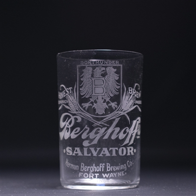 Berghoff Salvator Pre-Prohibition Etched Glass 