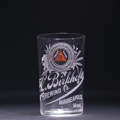 Birkhofer Brewing Pre-Prohibition Etched Glass 