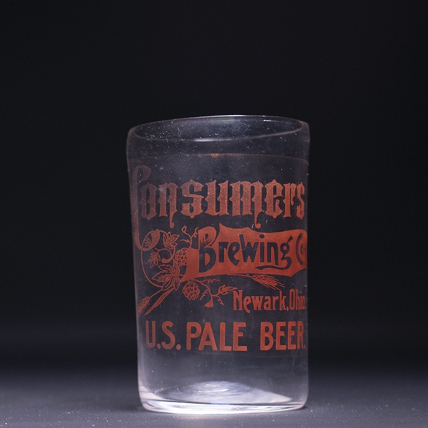 Consumers Brewing US Pale Pre-Prohibition Enameled Glass 