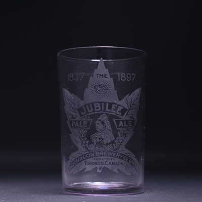 Jubilee Pale Ale Early Canadian Etched Drinking Glass 