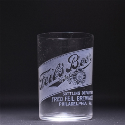 Feils Beer Pre-Prohibition Etched Drinking Glass 