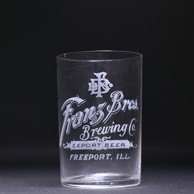Franz Bros Pre-Prohibition Etched Drinking Glass 