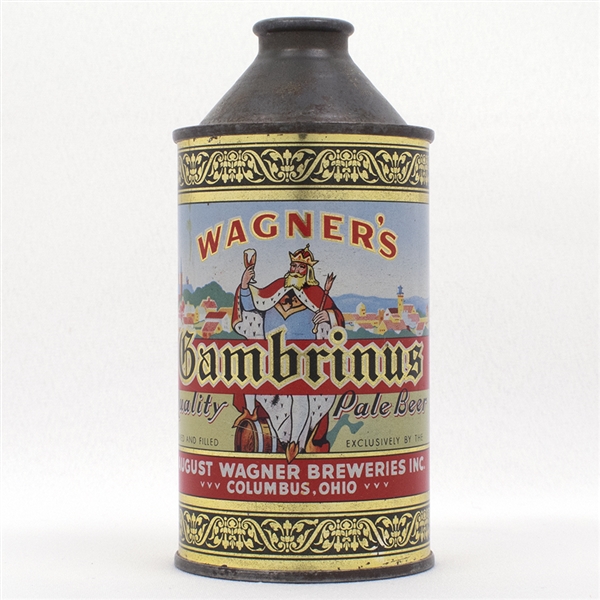 Wagners Gambrinus Cone Top Beer Can  188-22