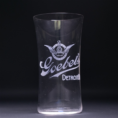 Goebels Detroit Beer Pre-Prohibition Etched Glass 
