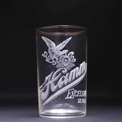 Hamm Excelsior Pre-Prohibition Etched Drinking Glass 