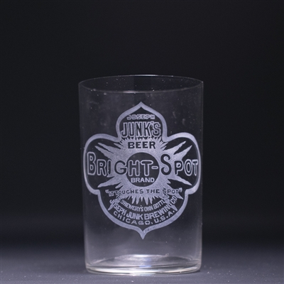 Junks Bright Spot Pre-Prohibition Etched Drinking Glass 