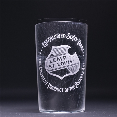 Lemp Pre-Prohibition Etched Drinking Glass 
