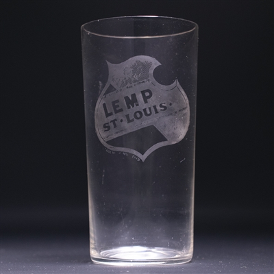Lemp St Louis Pre-Prohibition Etched Drinking Glass 