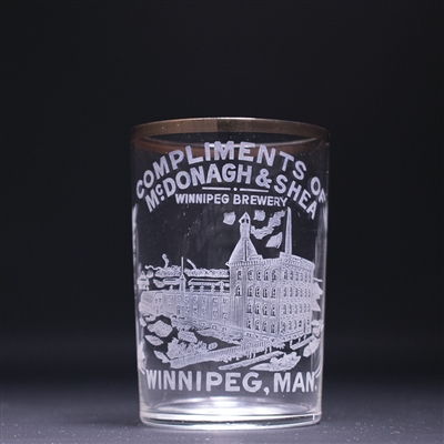 McDonagh and Shea Factory Scene Canadian Etched Glass 