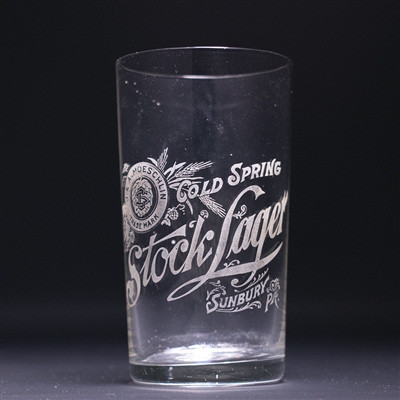 Cold Spring Lager Pre-Prohibition Etched Drinking Glass 