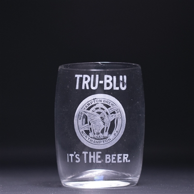 Tru Blu Beer Pre-Prohibition Etched Drinking Glass 