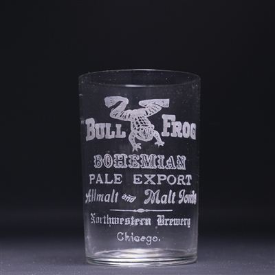 Northwestern Brews Pre-Prohibition Etched Drinking Glass 