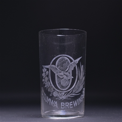 Ottumwa Brewing Pre-Prohibition Etched Drinking Glass 