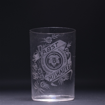 Pabst Pre-Prohibition Etched Drinking Glass 