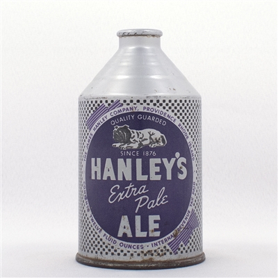 Hanleys Ale Purple Bulldog Crowntainer Cone Top  195-12