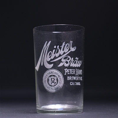 Meister Brau Pre-Prohibition Etched Drinking Glass 